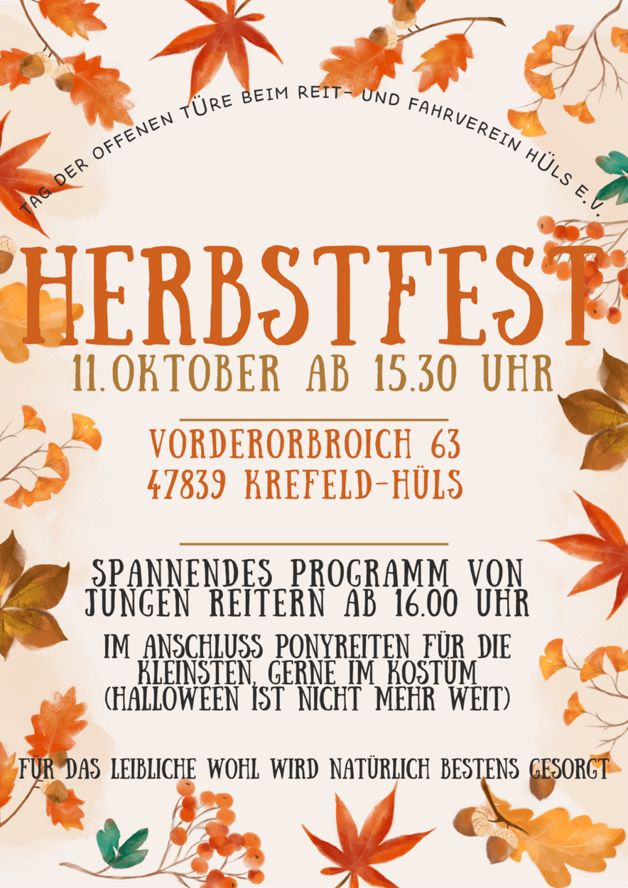 Tag der offenen Tür am 11.10.2026 - Hof-Fest im Pasternhof