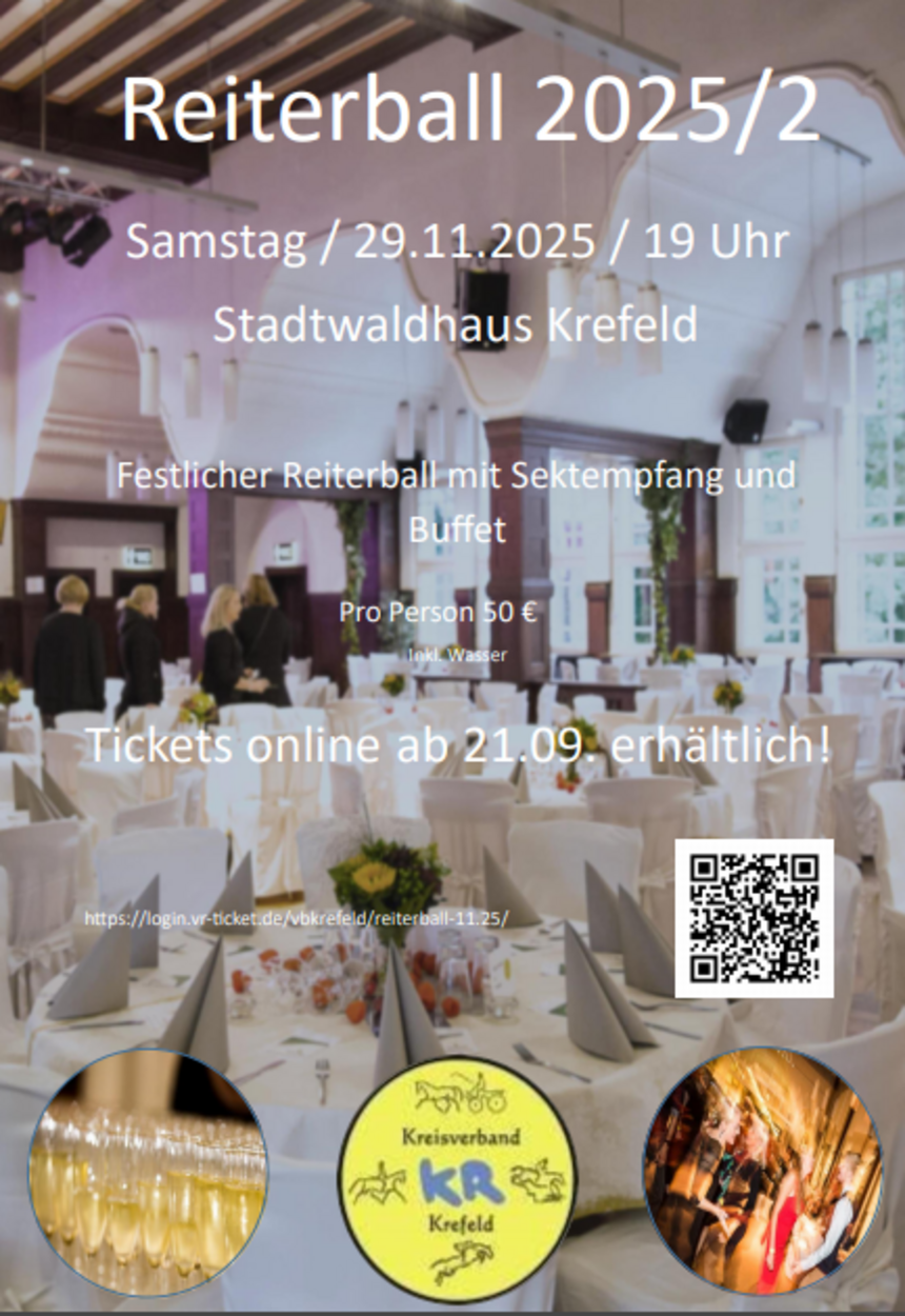 Reiterball am 29.11.2025 im Stadtwaldhaus